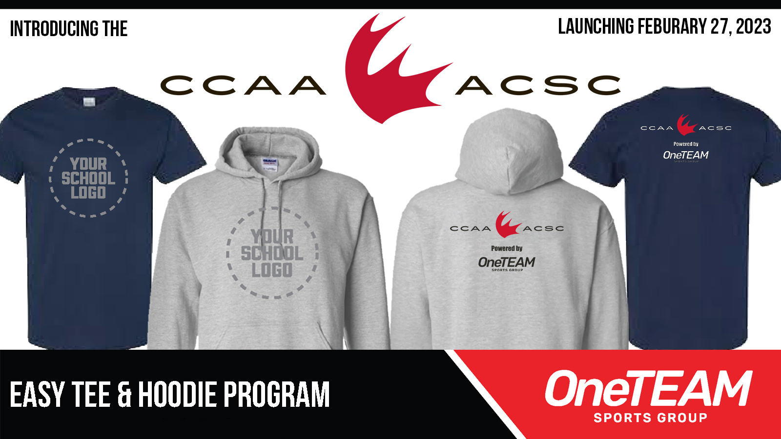 CCAA & OneTEAM Sports Group celebrate 25 years with new agreement and apparel