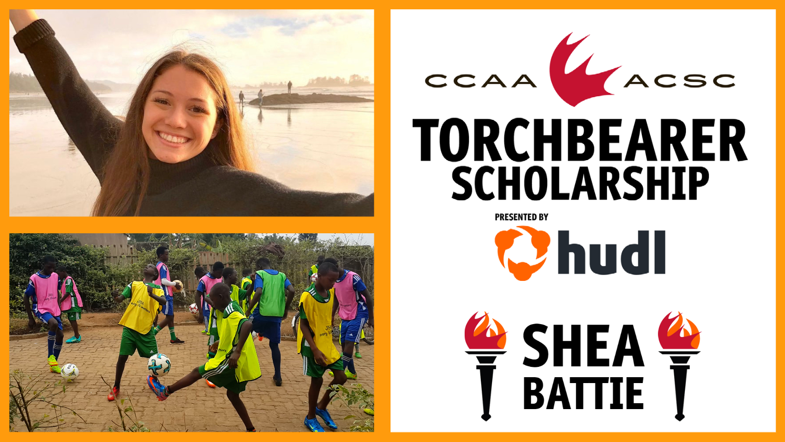 Shea Battie is a CCAA Torchbearer