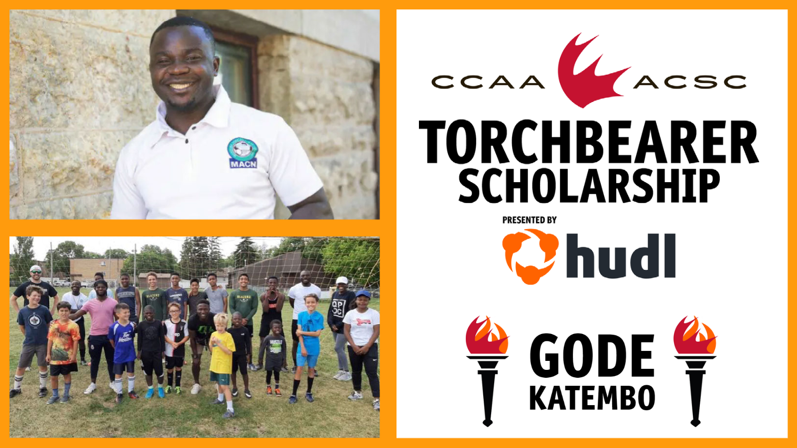 Gode Katembo is a CCAA Torchbearer