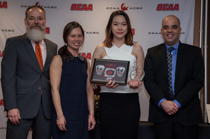 Lei earns third straight CCAA Player of the Year title