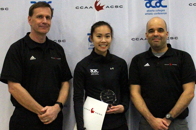 Wang named CCAA Female Badminton Player of the Year