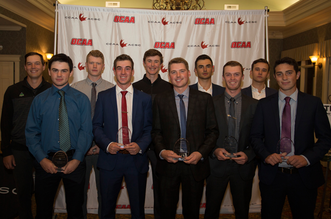 2017 CCAA Men&rsquo;s Golf All-Canadians