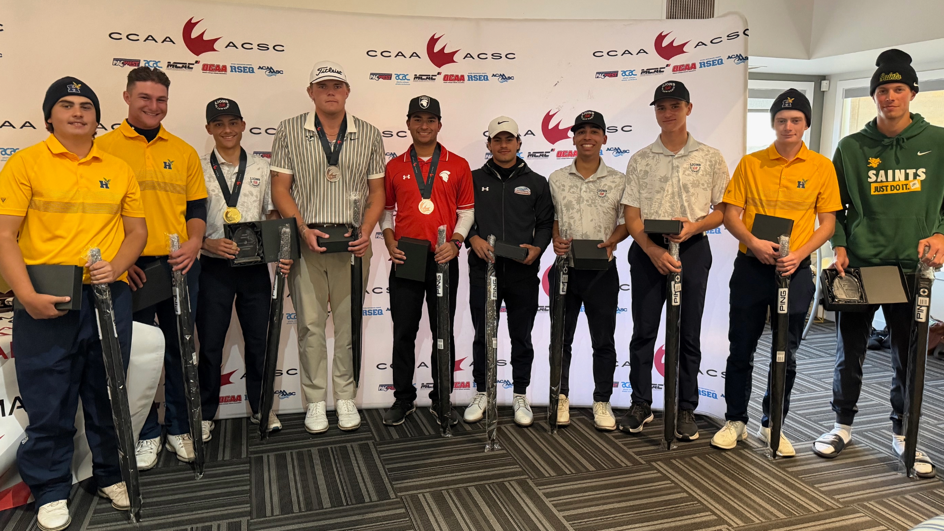 St. Lawrence Lions bring home gold at the 2025 CCAA Golf Championship