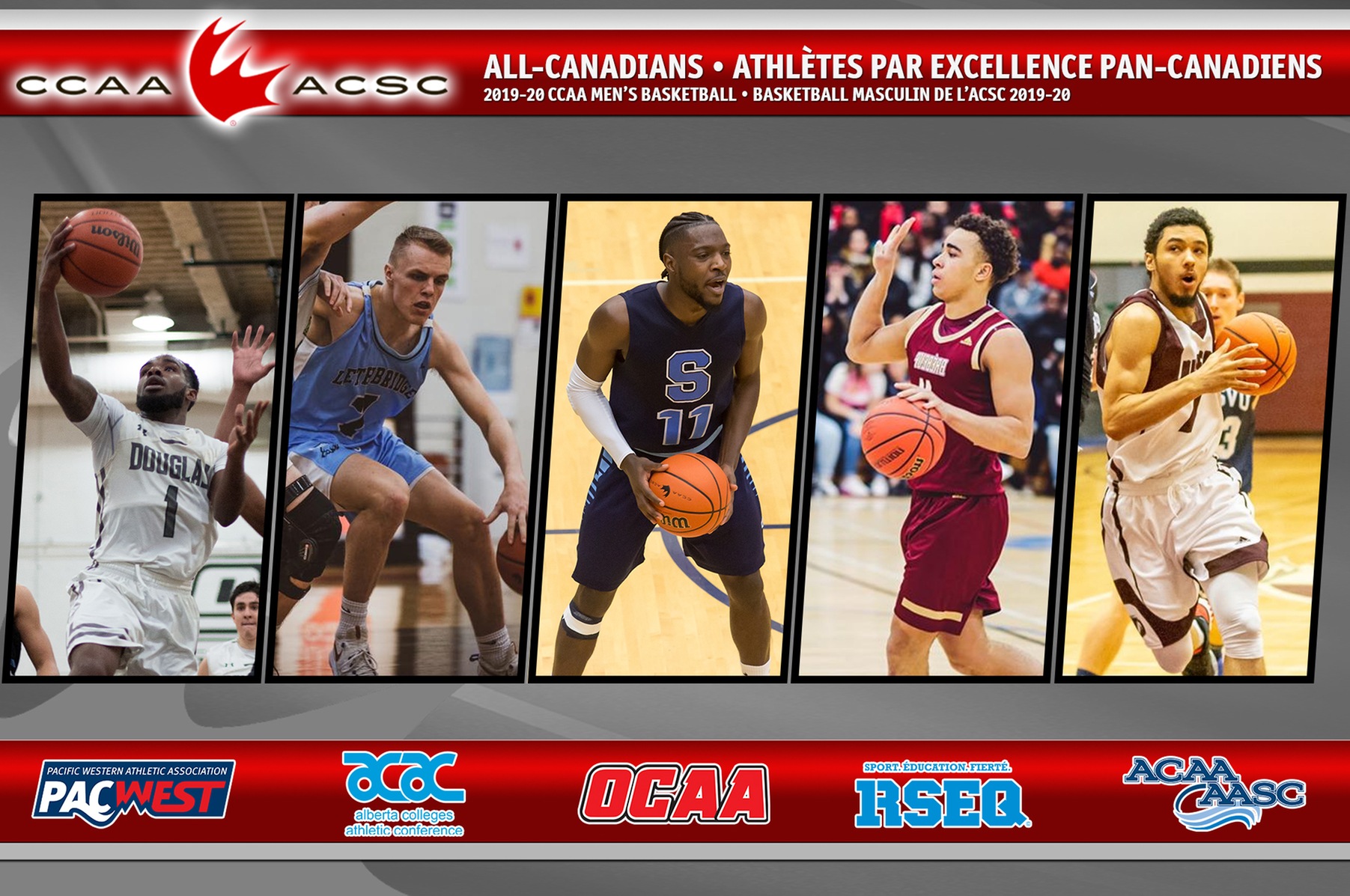 2020 CCAA Men&rsquo;s Basketball All-Canadians