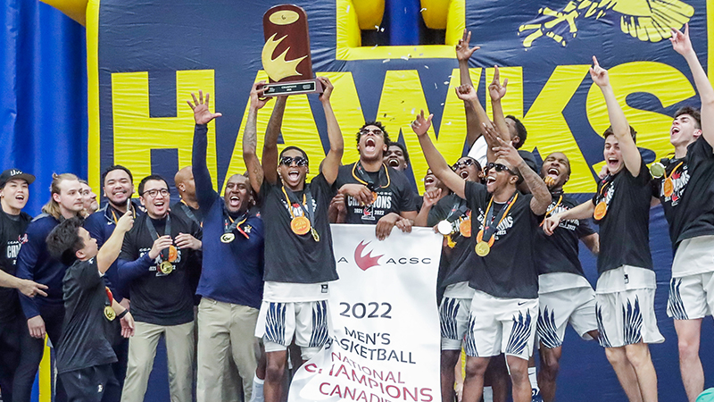 Hawks capture CCAA title on home court
