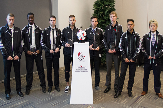 2016 CCAA Men&rsquo;s Soccer All-Canadians