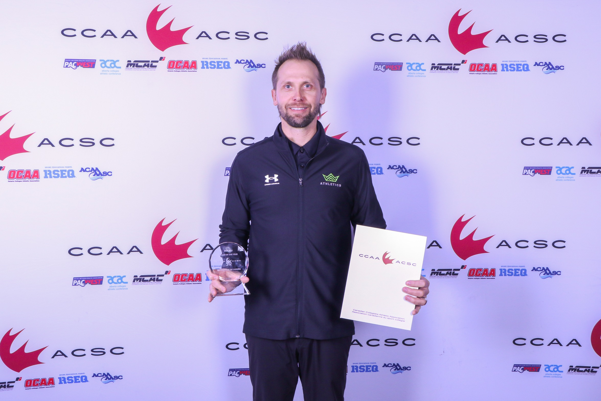Aaron Schulha  Named 2025 CCAA Men&rsquo;s Volleyball Coach of the Year