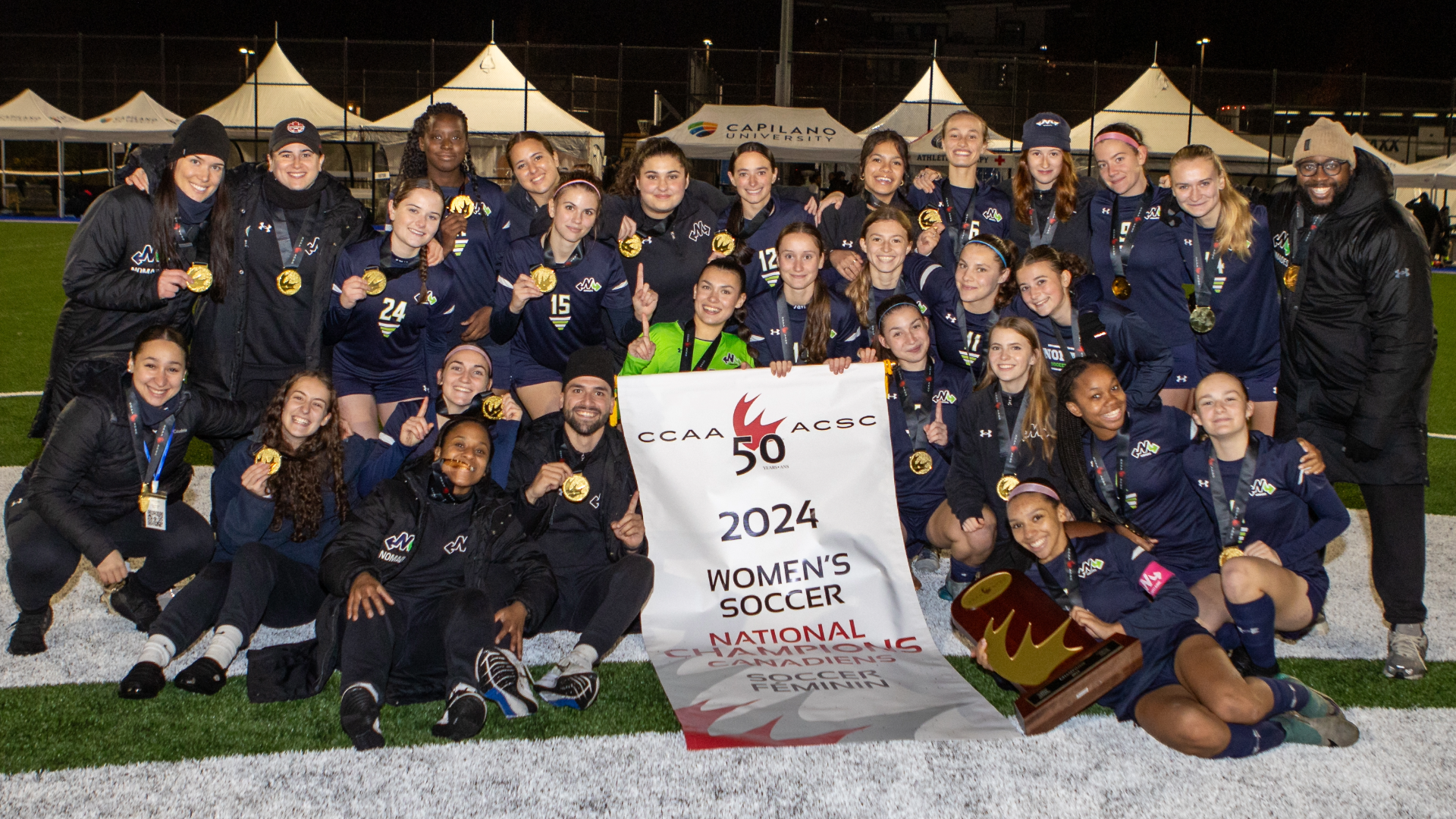 The Nomades de Montmorency claim CCAA Women&rsquo;s Soccer Championship